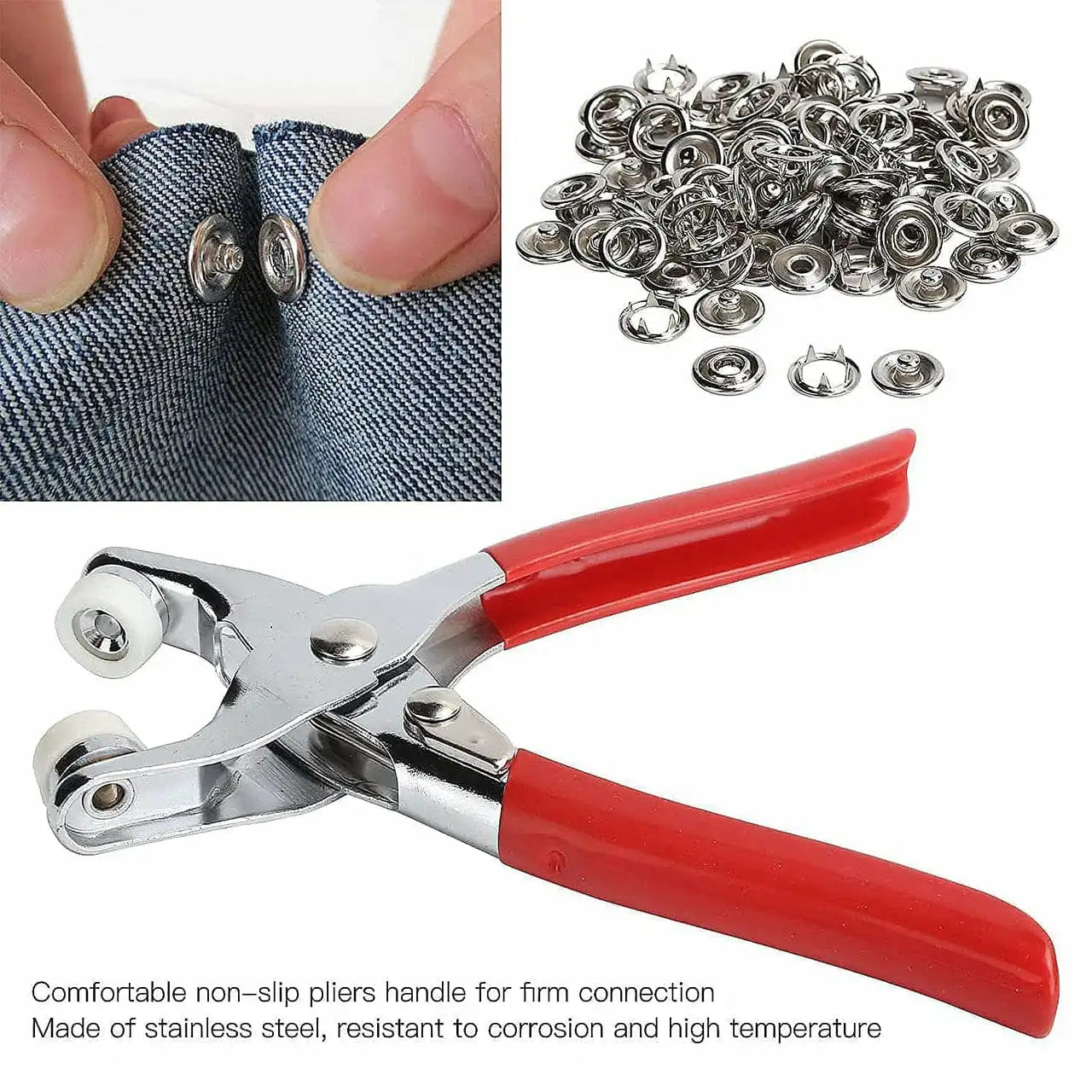 Snap Button Tool Kit (Full Metal Body With Buttons)