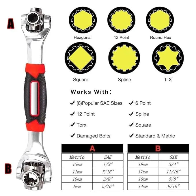 48-in-1 Double-Head Multi Socket Wrench