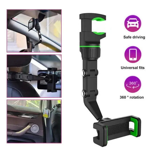 Car Rearview 360 Rotating Clip
