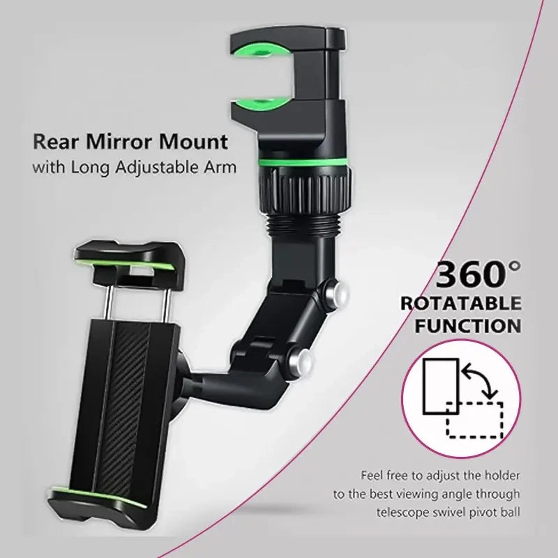 Car Rearview 360 Rotating Clip