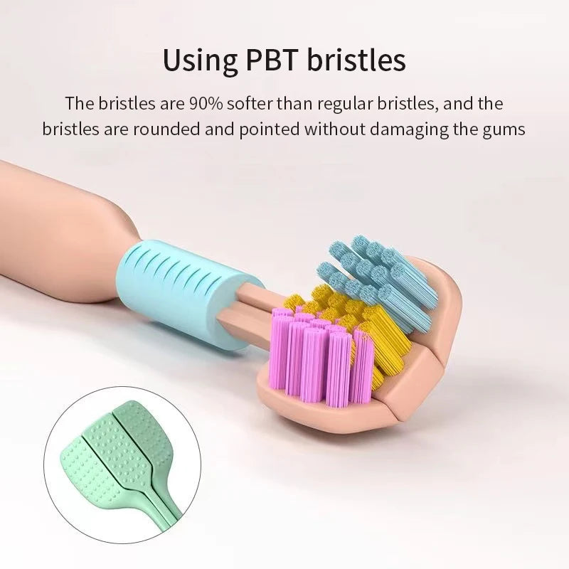 Three-Sided Soft Toothbrush
