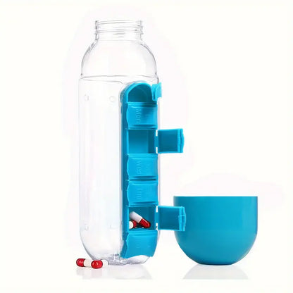 Daily Pill Box Organizer Bottle