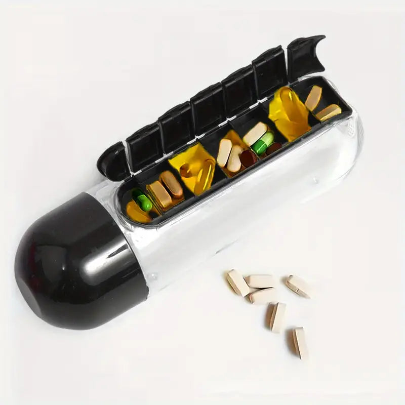 Daily Pill Box Organizer Bottle