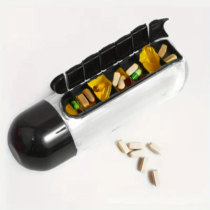 Daily Pill Box Organizer Bottle