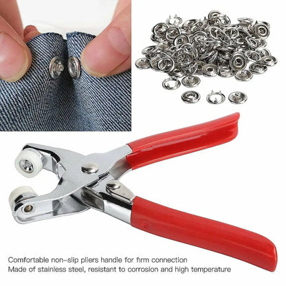 Snap Button Tool Kit (Full Metal Body With Buttons)