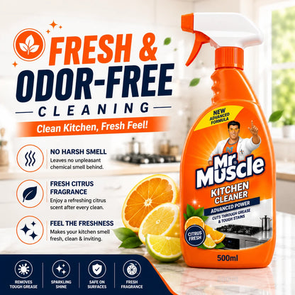 Mr. Muscle Powerful Kitchen Cleaner Spray (500ml)