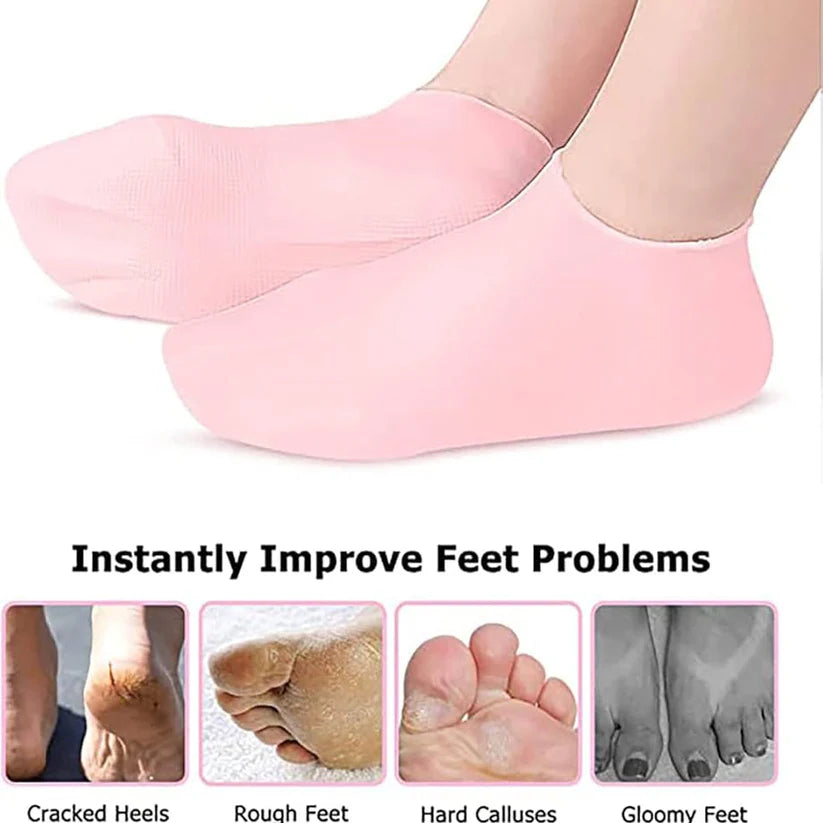 Silicone Moisturizing Gel Socks & Gloves ( BUY 1 & GET 1 FREE)