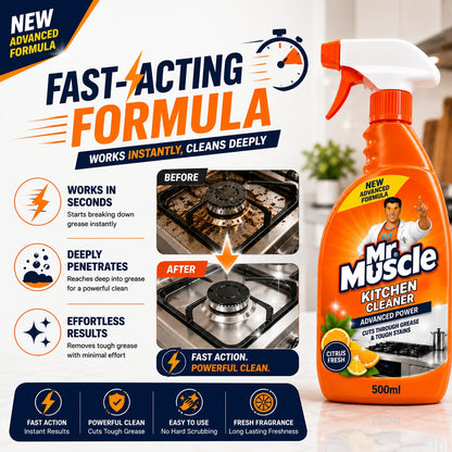 Mr. Muscle Powerful Kitchen Cleaner Spray (500ml)