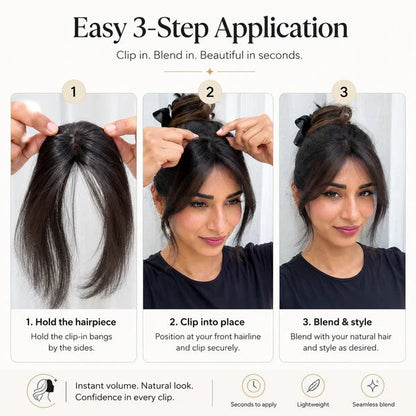 Curtain Bangs Hair Topper