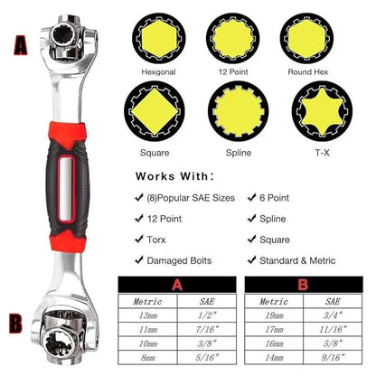 48-in-1 Double-Head Multi Socket Wrench
