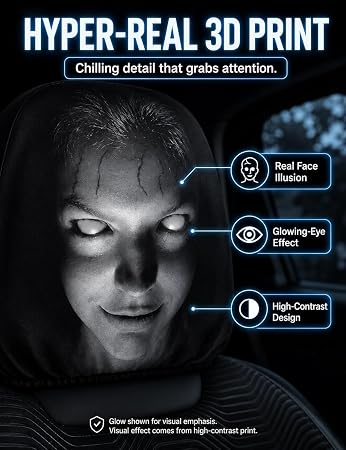 Ghost Face Headrest Covers