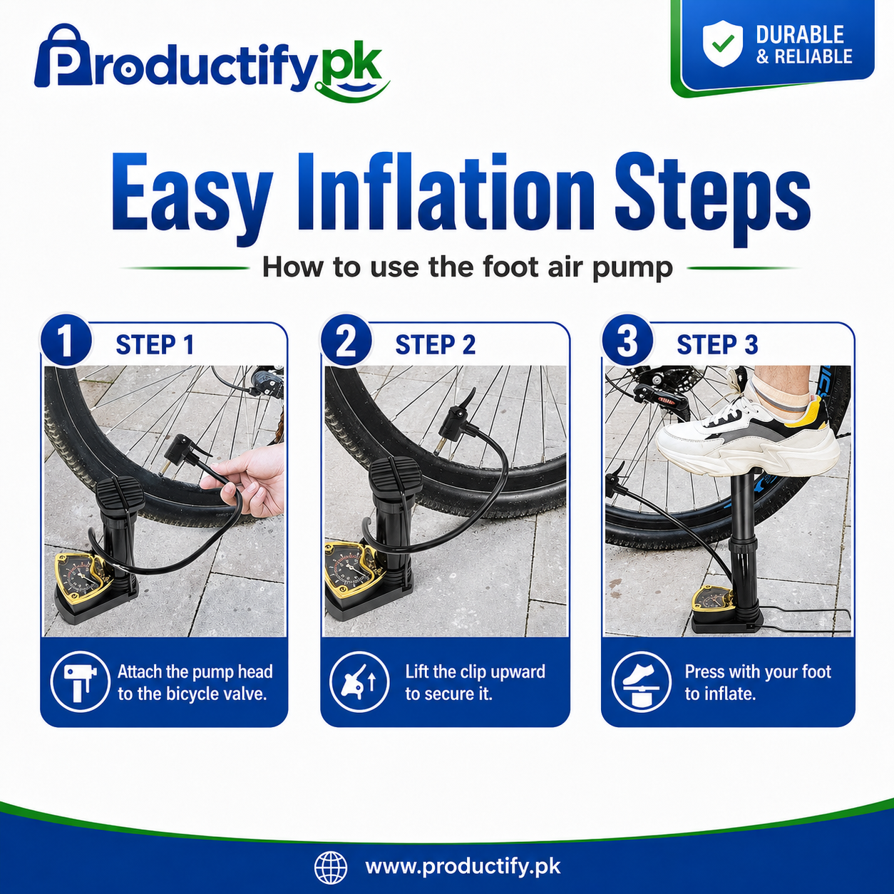 High Pressure Foot Air Pump