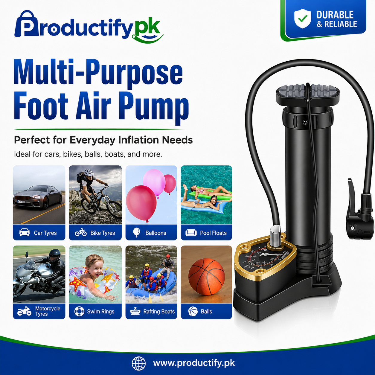 High Pressure Foot Air Pump