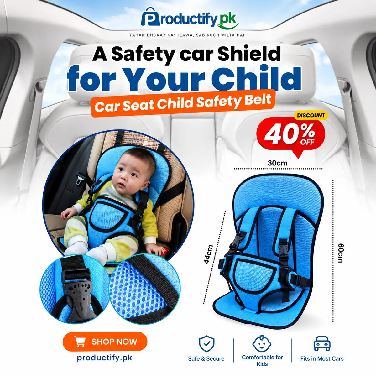 Car Seat Child Safety Belt