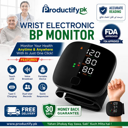 Wrist Electronic BP Monitor