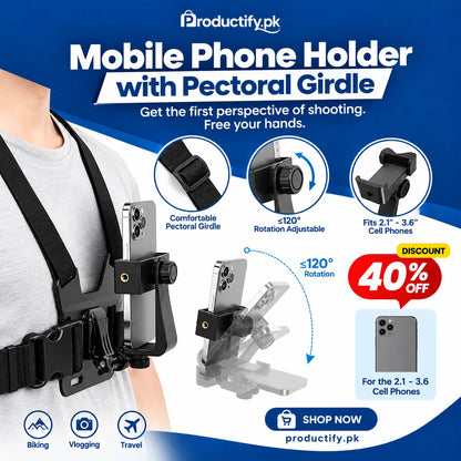 Chest Mount Mobile Holder Strap