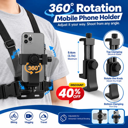 Chest Mount Mobile Holder Strap