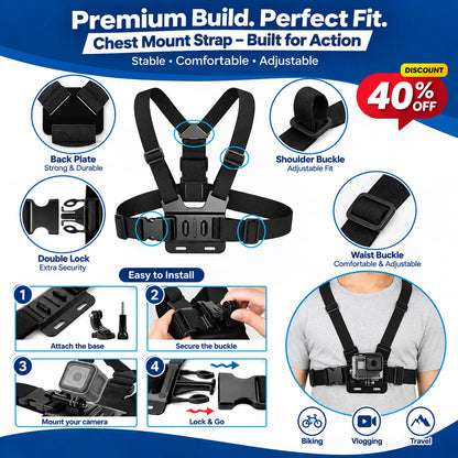 Chest Mount Mobile Holder Strap