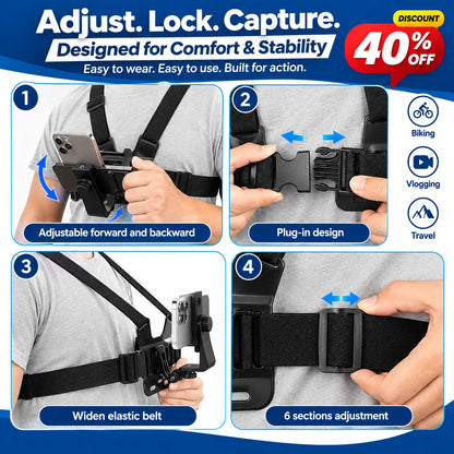 Chest Mount Mobile Holder Strap