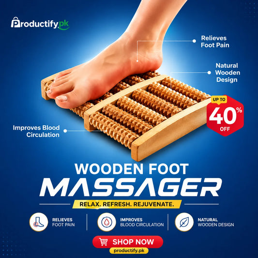 Wooden Foot Massager