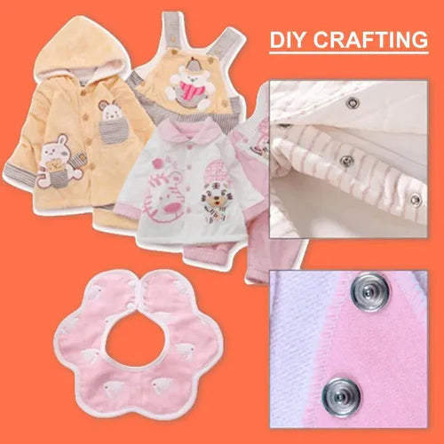 Tich Buttons Clipper With Set Of 30 Buttons