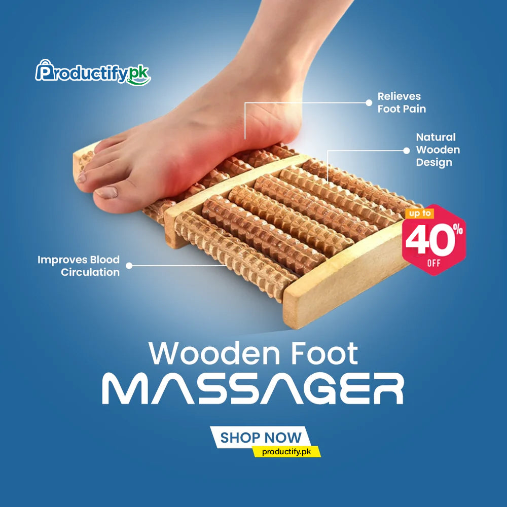 Wooden Foot Massager