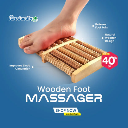 Wooden Foot Massager