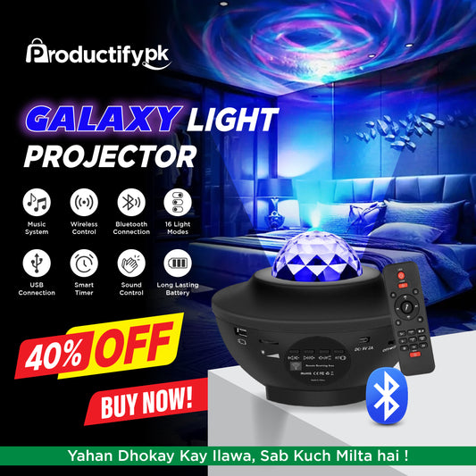Galaxy Light Projector with Bluetooth Music Speaker ( Premium Quality)