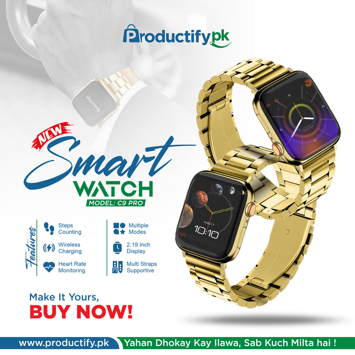 C9 Pro Smart Watch (Latest Version in Pakistan)