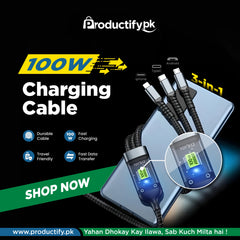 100W 3-in-1 Charging Cable