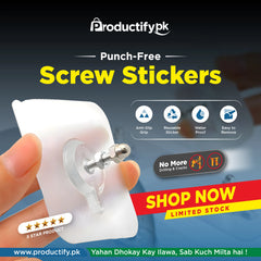 Punch-Free Screw Stickers (High Quality)