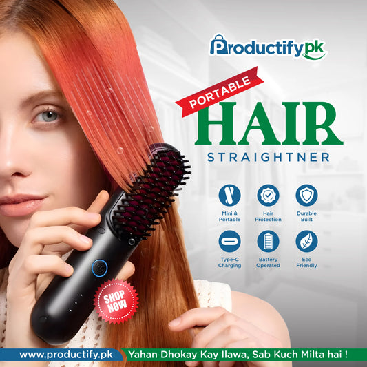 Portable Hair Straightening Comb