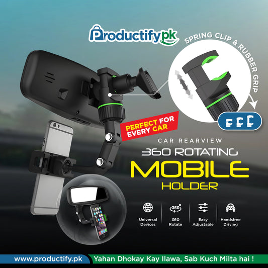 Car Rearview 360 Rotating Clip