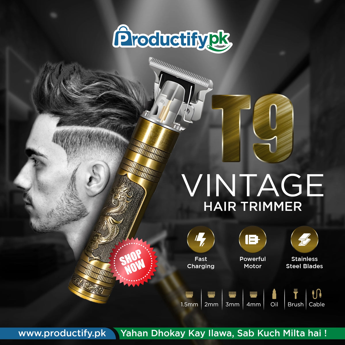 Vintage T9 Professional Hair Trimmer