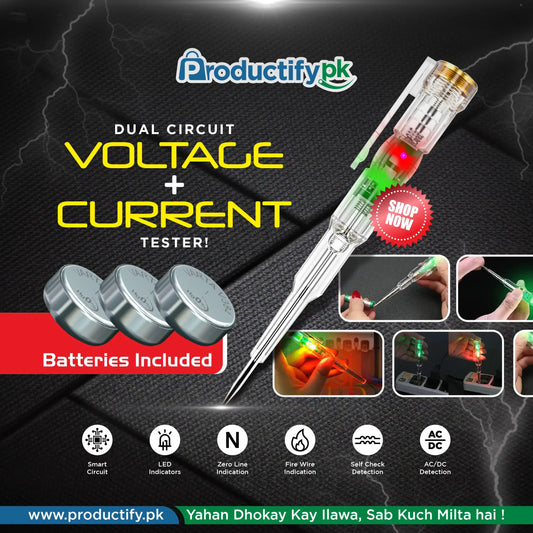 Dual Circuit Voltage & Current Tester (High Quality)
