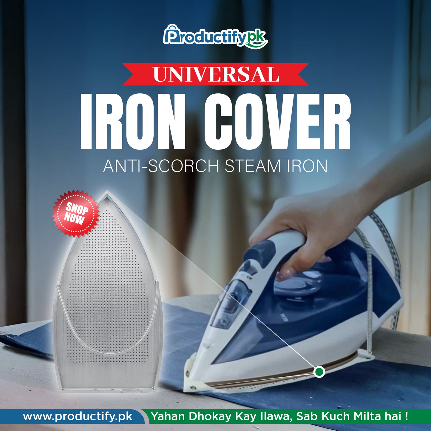 Universal Iron Cover Anti-Scorch Steam Iron