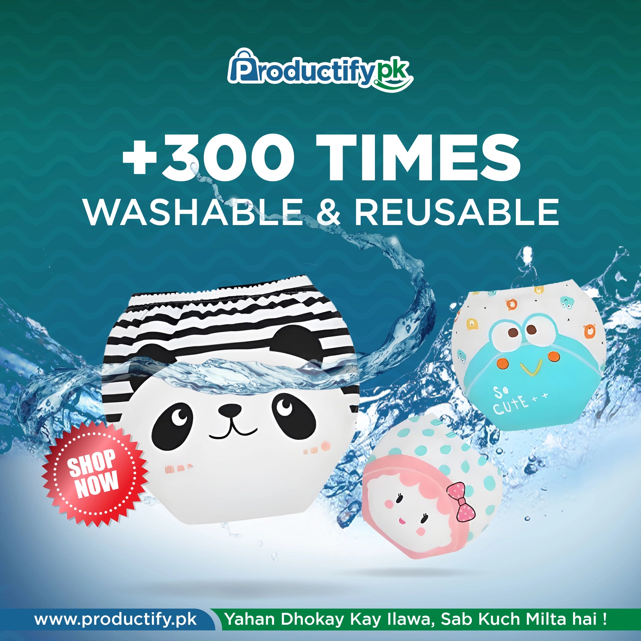 Kids Reusable Baby Diaper & Training Pants