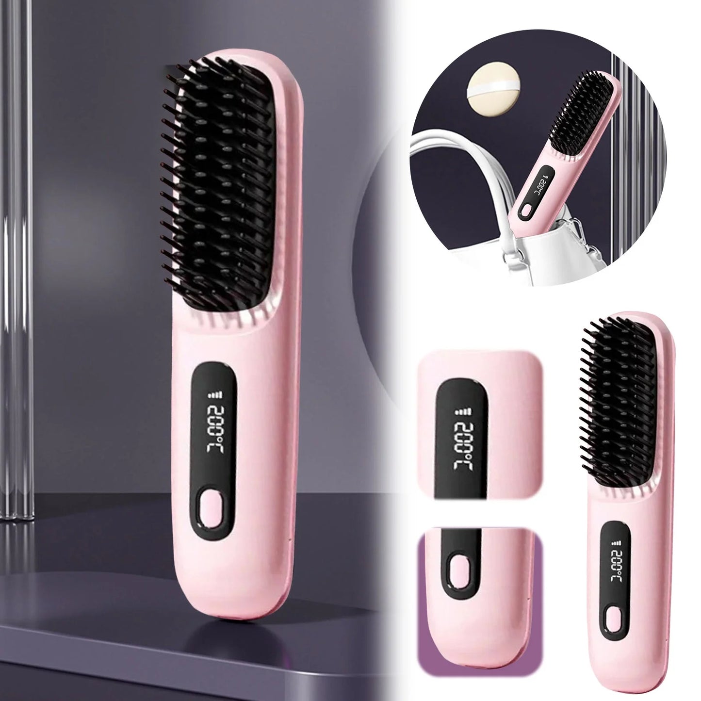 Portable Hair Straightening Comb