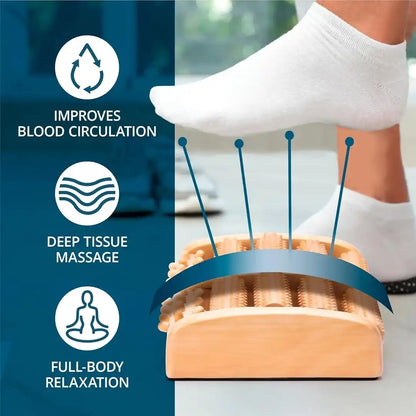 Wooden Wellness Combo - Kansa Wand & Foot Massager